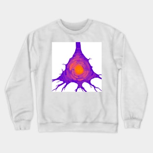 Pyramidal neuronal cell with endoplasmatic reticulum Crewneck Sweatshirt